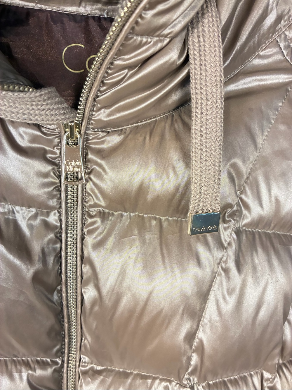 Calvin Klein Packable Lightweight Premium Down Puffer Hooded Quilted Jacket - Picture 4 of 13